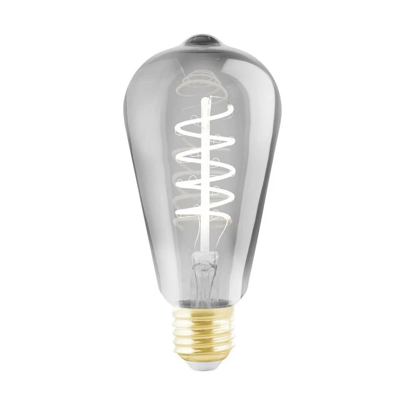 EGLO led filament ST64 lamp Smoke spiraal E27 4Watt