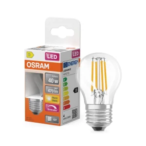 Osram Kogellamp dimbaar F-LED CLP40H DIM 3,4W 827 E27 Helder
