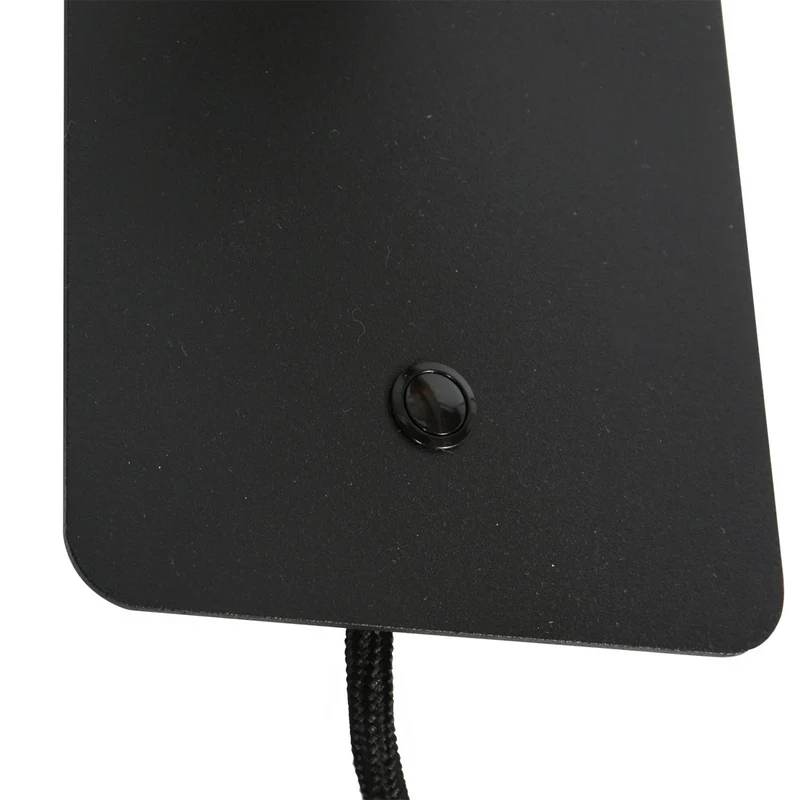 Steinhauer Alisio 1-lichts Wandlamp Mat Zwart/Zwart - Afbeelding 5
