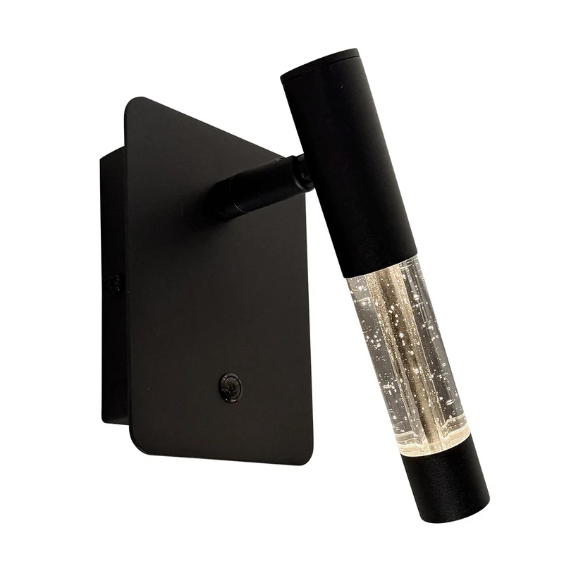 Steinhauer Alisio 1-lichts Wandlamp Mat Zwart/Zwart