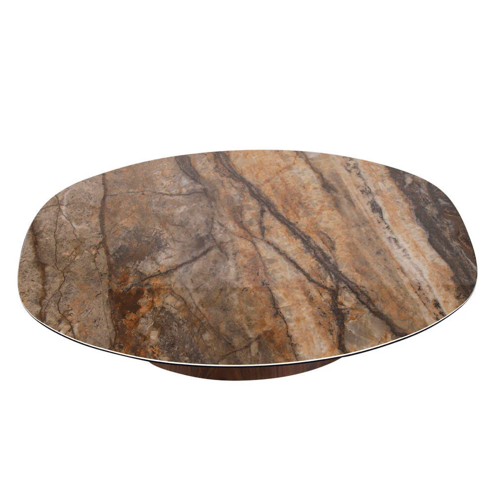 Danish Salontafel – Keramisch Onyx / Walnootfineer - Afbeelding 6