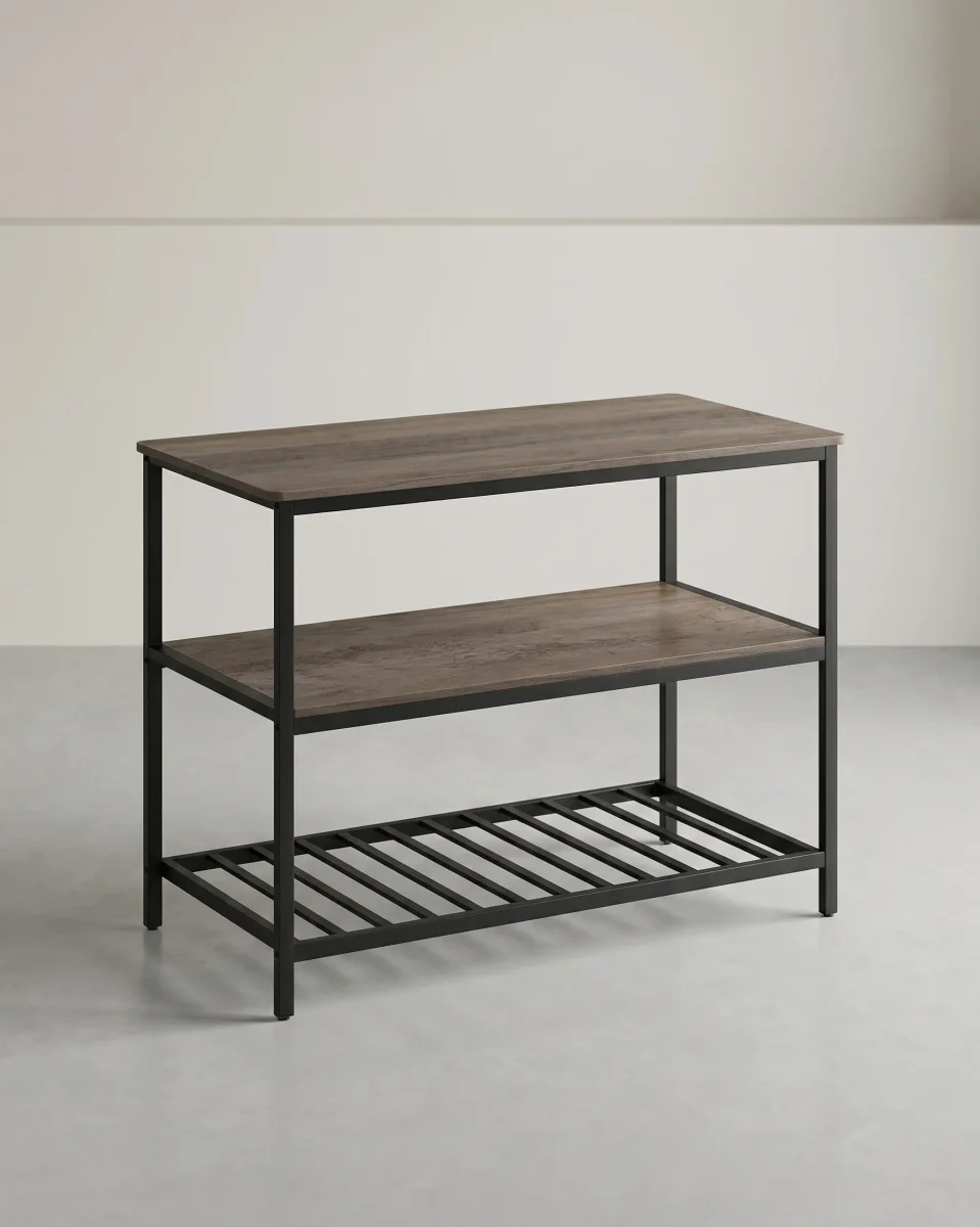 Keukenkastje – 3-laags Kruidenrek – Stalen frame – 60 x 120 x 90 cm – Industriële stijl - Afbeelding 3