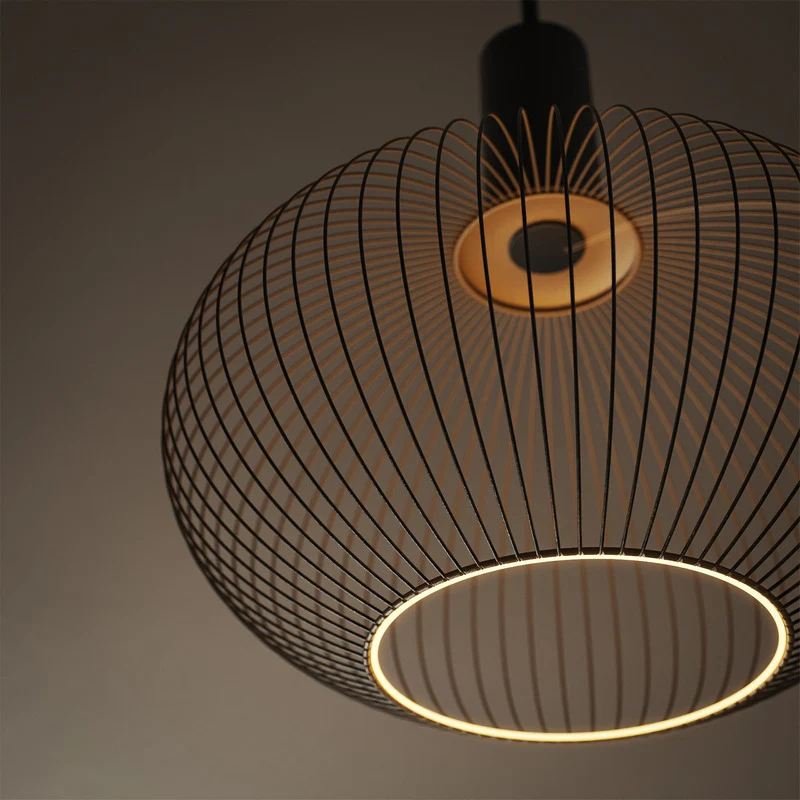 Ztahl Como Hanglamp/Pendel E27 Zwart 9190-9005 Exclusief Lichtbron - Afbeelding 4
