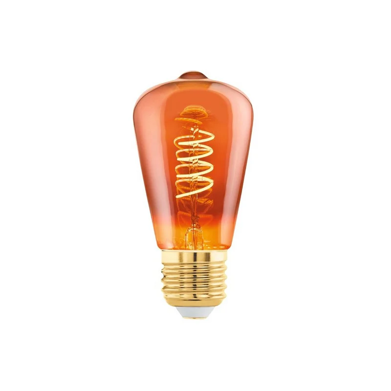 EGLO ledfilamentlamp ST48 koper spiraal E27 4W - Afbeelding 2