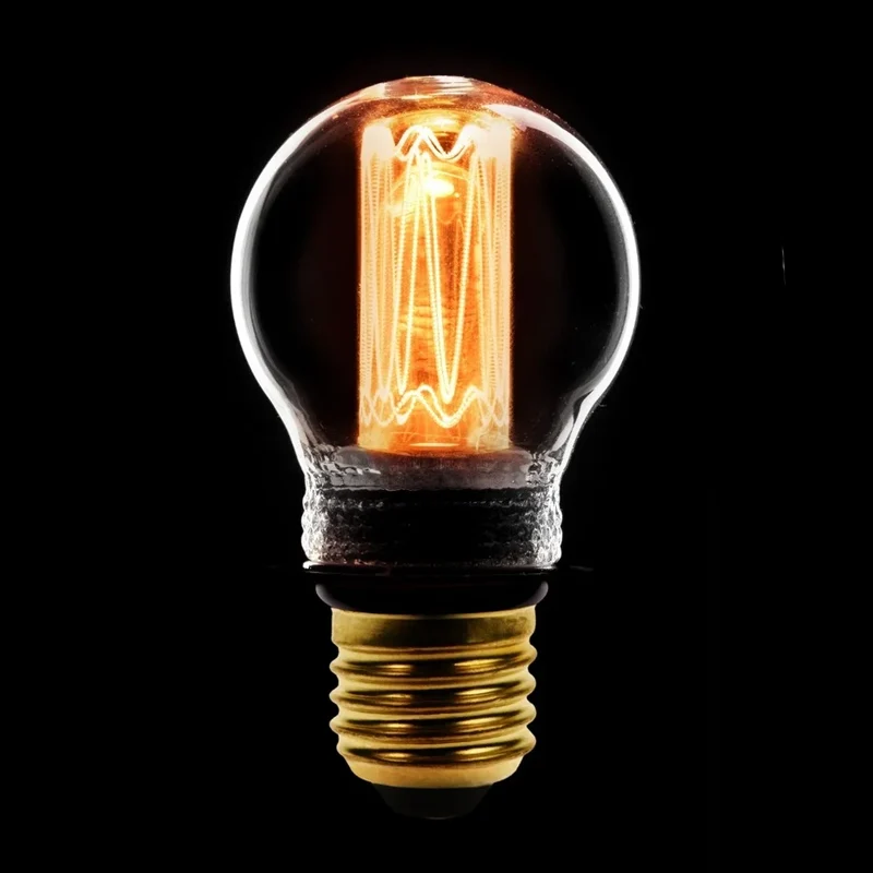 Kooldraad Led kogelampl E27 2.3w/9w Helder dimbaar 65L - Afbeelding 3