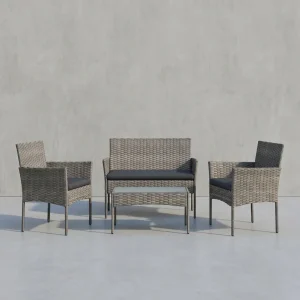 Tuinset Polyrattan - 2 Stoelen Met Tafel - Voor Terras Of Balkon