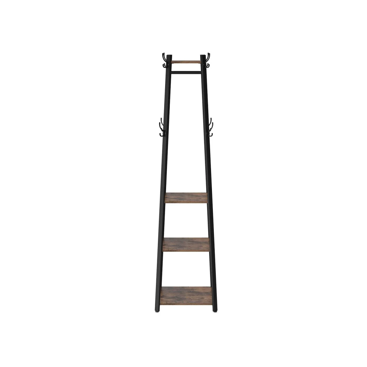 Hoekkledingrek met Kapstokhaken en Planken – Industrieel Design – Ruimtebesparend en Functioneel - Afbeelding 4