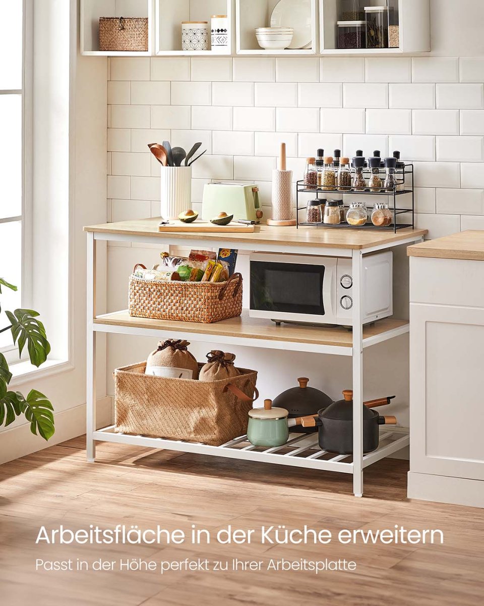 Keukenkastje – 3-laags Kruidenrek – Stalen frame – 60 x 120 x 90 cm – Industriële stijl - Afbeelding 7