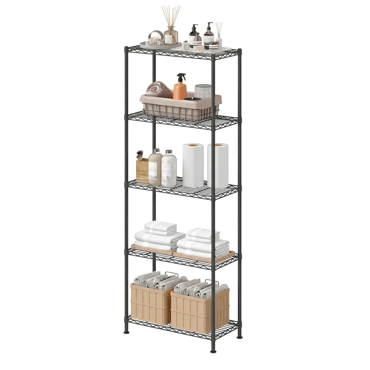 Metalen Stellingkast - Met Verstelbare Planken - Voor Keuken En Berging - Afbeelding 3