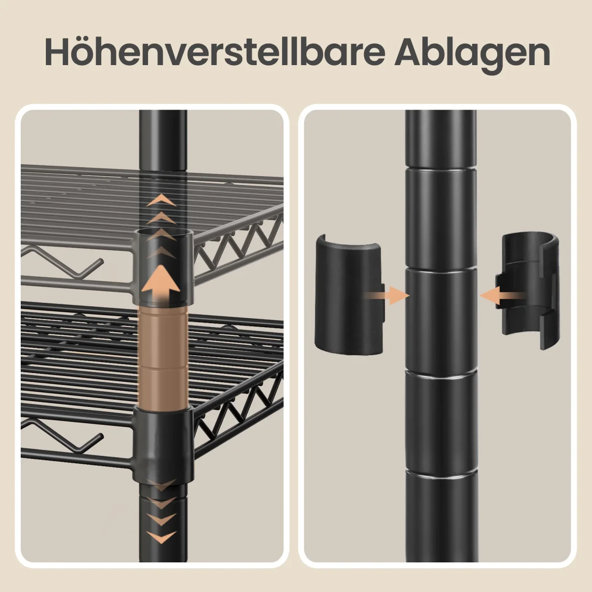 Metalen Stellingkast - Met Verstelbare Planken - Voor Keuken En Berging - Afbeelding 7