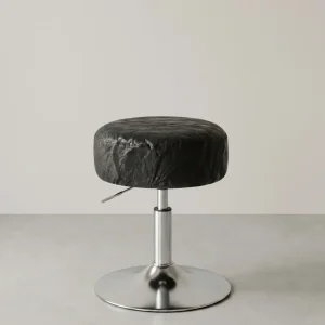 Make-up Kruk Draaibaar – In Hoogte Verstelbaar – 360° – PU met Gletsjerpatroon – Kaptafelkruk tot 120 kg