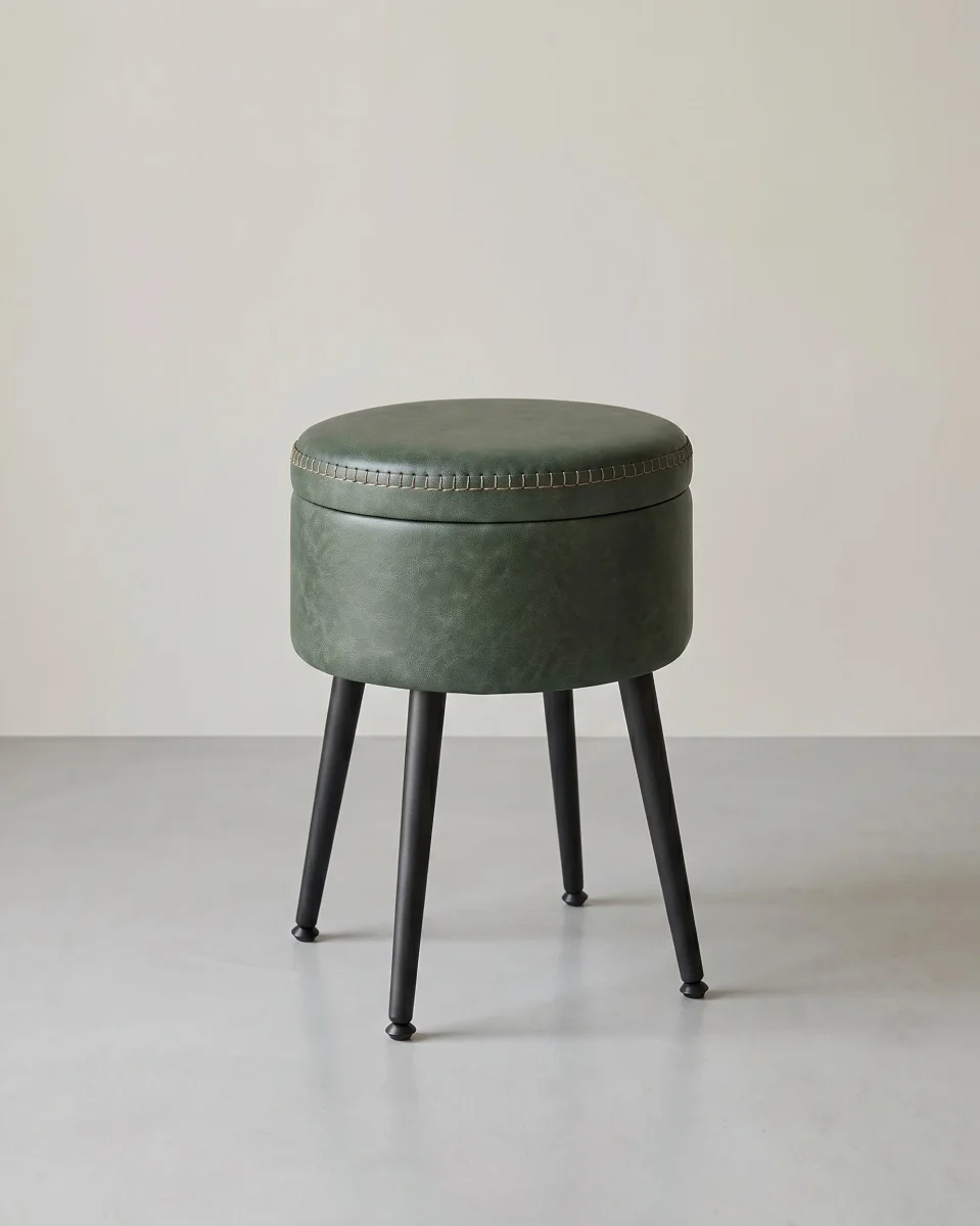 Opbergkruk Rond – Met Deksel & Opbergruimte – 44 cm Hoog – Tot 150 kg Draagvermogen – EKHO Collectie