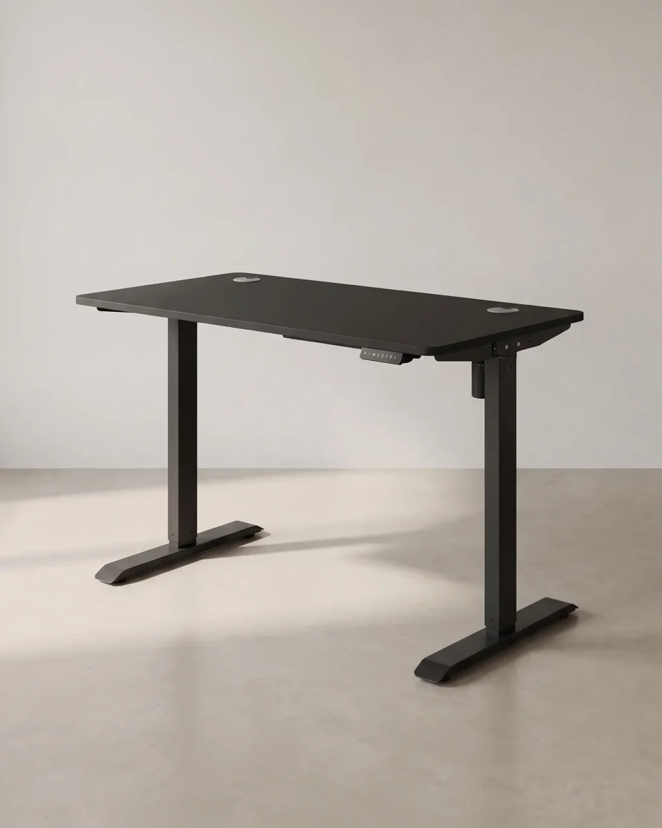 Zit Sta Bureau Elektrisch – Met Wieltjes – In Hoogte Verstelbaar – Ergonomisch - Afbeelding 4
