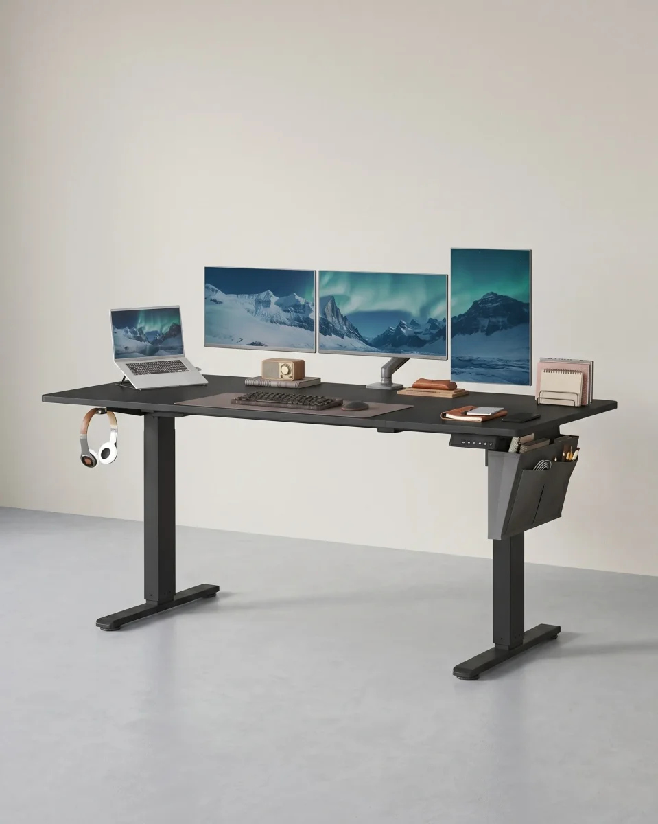 Zit Sta Bureau Elektrisch – Hoog Laag Bureau – In Hoogte Verstelbaar – Ergonomisch