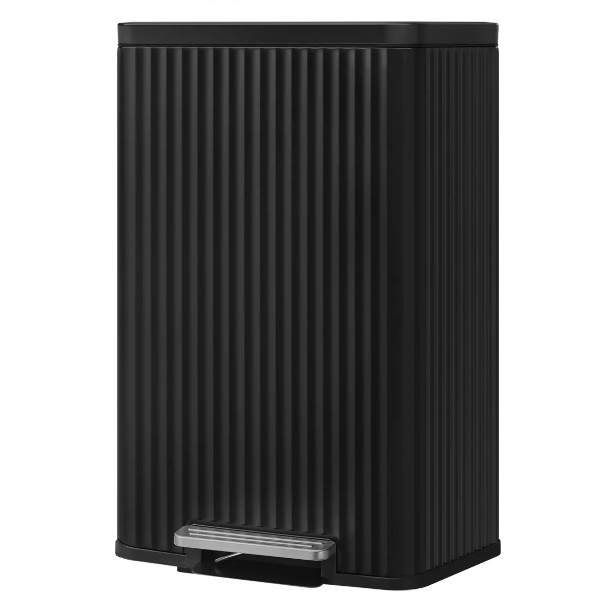 Slanke Prullenbak Keuken 50 L - Hoge Pedaalemmer Met Softclose-deksel - Met Binnenemmer - Afbeelding 3
