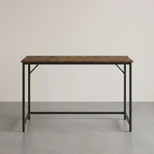 Bureau Industrieel – Houtlook met Zwart Stalen Frame – Computerbureau tot 50 kg