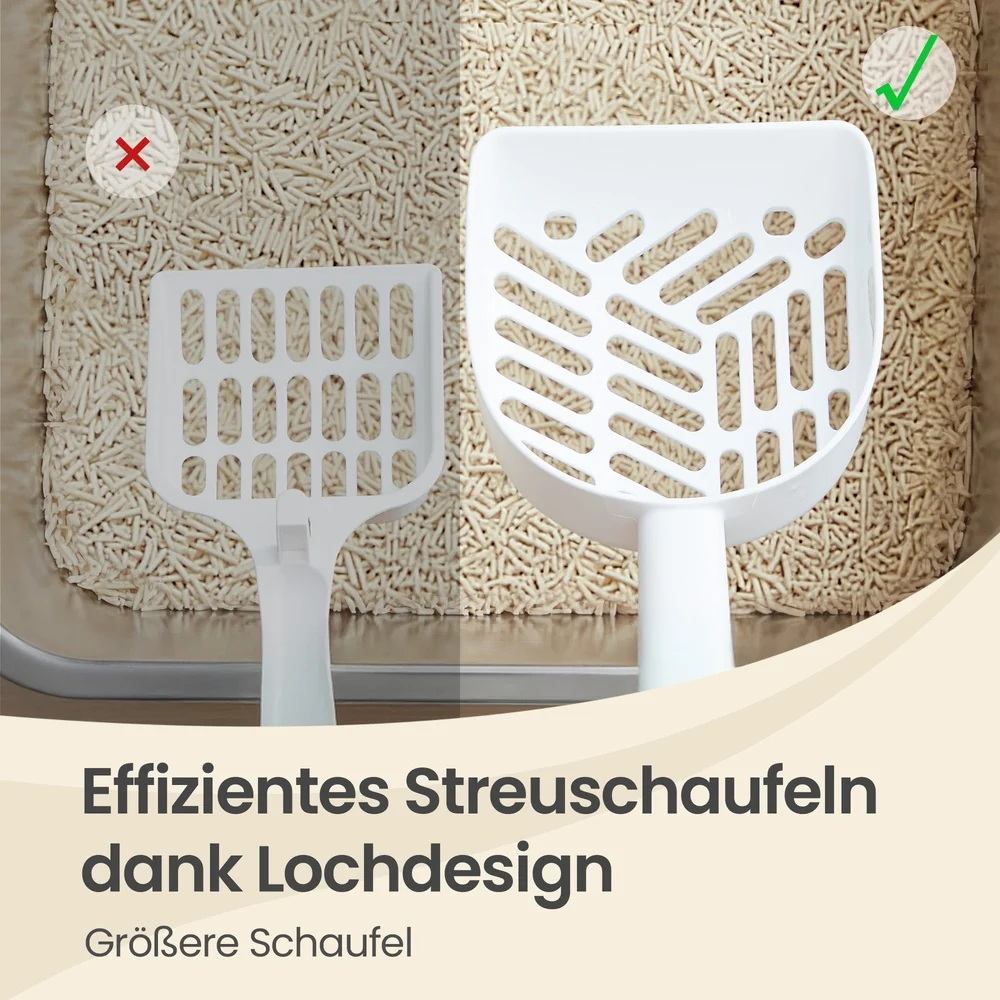 Open Kattenbak RVS - Roestvrijstalen Kattentoilet Met Schepje - Voor Kat - Afbeelding 9