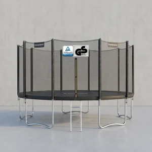 XXL Trampoline Met Veiligheidsnet - Rechte Stangen - Belastbaar Tot 150 Kg
