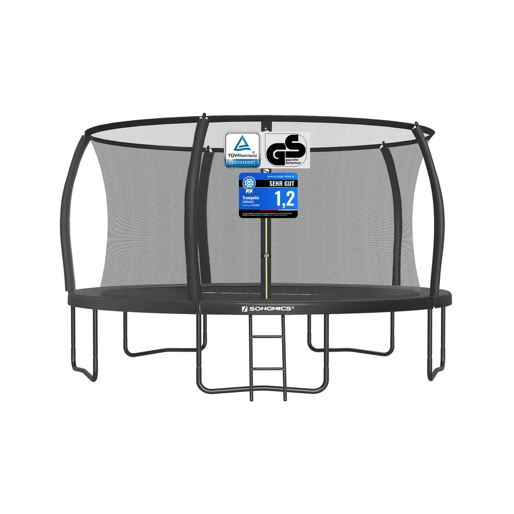 XXL Trampoline Met Veiligheidsnet - Gebogen Stangen - Belastbaar Tot 150 Kg - Afbeelding 3