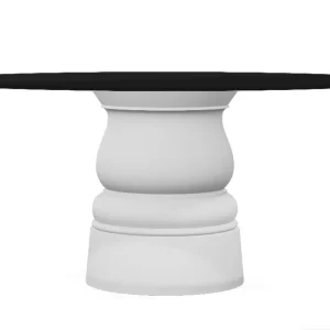 Container Table New Antiques HPL wit - Ø 160 cm.