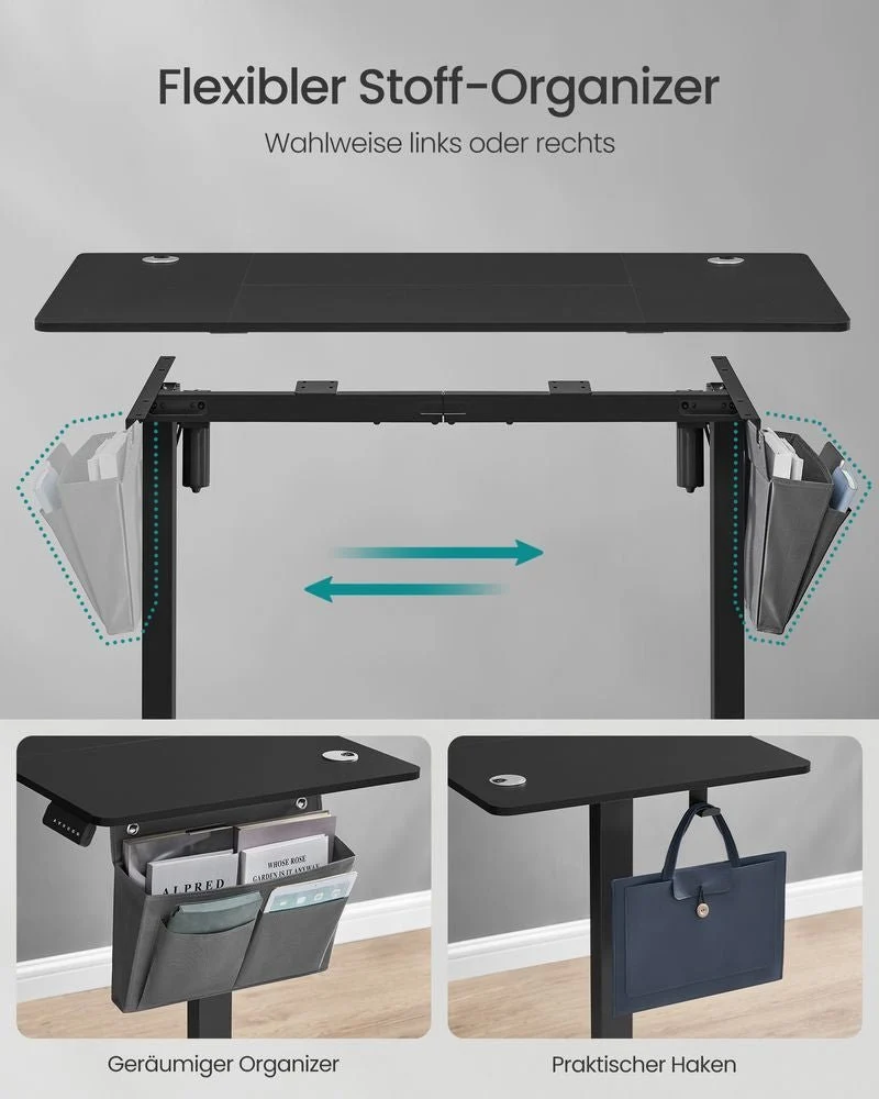Zit Sta Bureau Elektrisch – Hoog Laag Bureau – In Hoogte Verstelbaar – Ergonomisch - Afbeelding 8