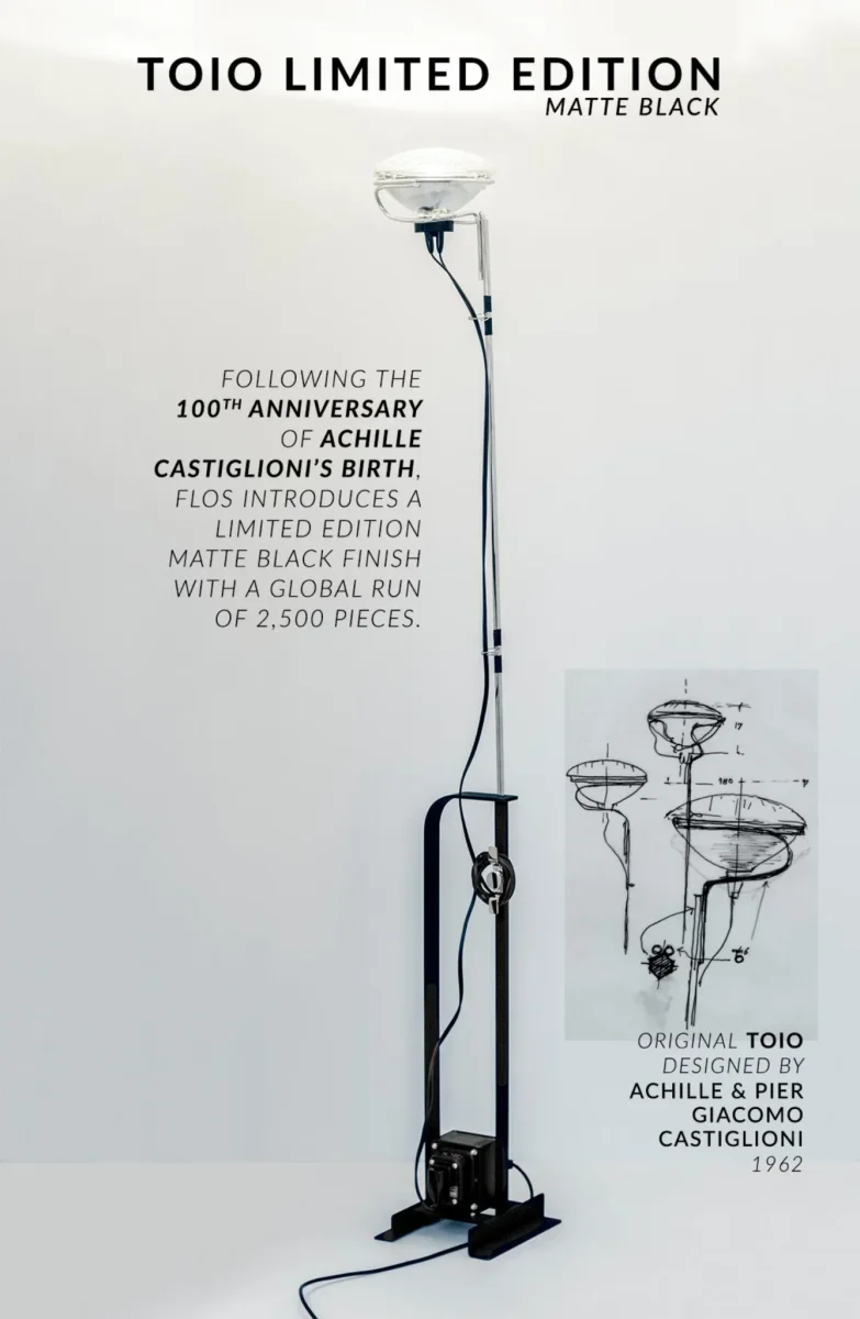 vloerlamp Toio Limited Edition 2018 Matte Black LED - Afbeelding 3